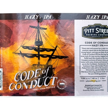 Beer bottle beverage label