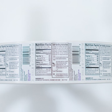 Safe handling food label